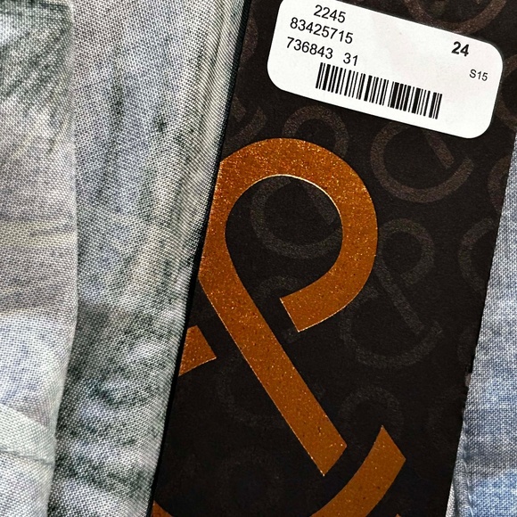 NEW PHOTOS! SOFT PANTS, TEAL MULTICOMBO, SIZE 24, REAL FLY, YKK ZIPPER, POCKETS, - Picture 15 of 16